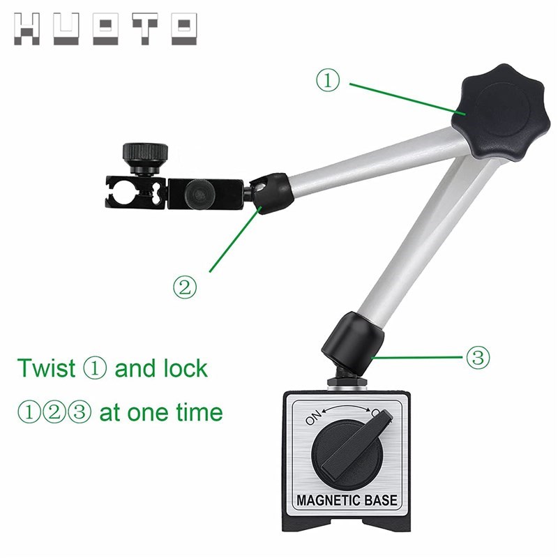 百分表磁性表座大万向表座强力校表支F架万向表座强力磁力杠杆表