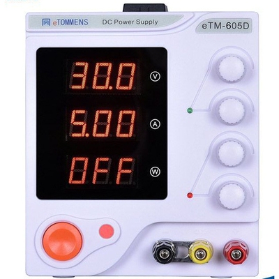 同门eTM-605D可调直流三位数显稳压电源0-60V5A手机维修线性电源