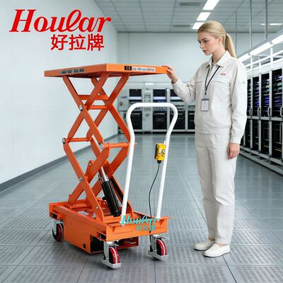 现货500kg电动平台车移动式液压电动升降车ES50D充电式升降平台车