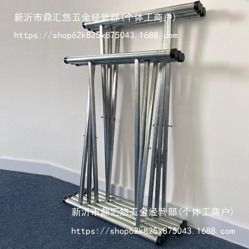 折叠桌腿架简约支家用伸VEI餐圆形台架桌缩脚铁艺加厚桌桌腿架子
