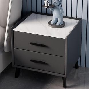 实木床头简约现2MOE柜025年新款 家用卧代出租房小户型岩板收室纳