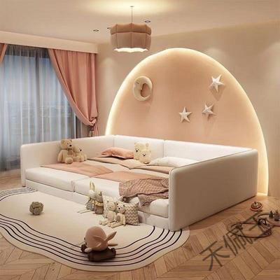 hp6二拼胎家庭亲子榻榻米三人床NYDy姐们接超大床现代简约主卧室