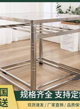 双杆季不锈MHO桌钢烤火折新叠简约款多功能正冬方形家用吃饭取暖
