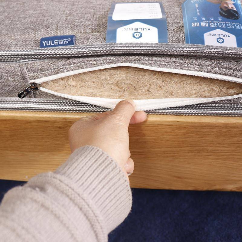 裕床天然植物S型黄垫床垫厂乐家4防虫防螨护麻脊床垫