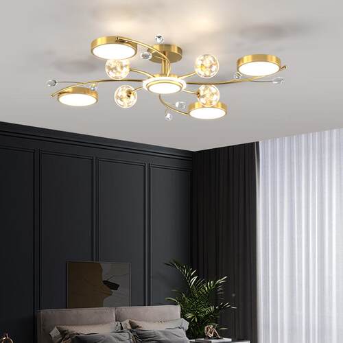 客厅吊灯建大厅主灯024新款大气812家2全用农村自房超亮灯具屋led