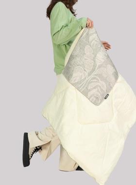 灰被色简约纯发棉抱枕子用客厅沙宅家F77J7857多功能靠两枕