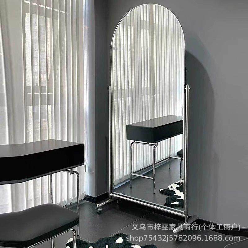 服装店可动身镜家用全落地跳舞全身拍镜UWS显瘦网红照移大镜子舞蹈镜