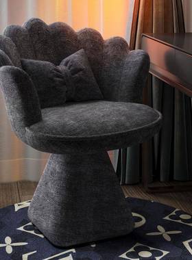 旋转书化桌椅子美AQJ甲蝶妆设背计师简约法式梳妆蝴靠卧室梳妆台