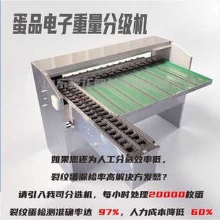 鸡蛋鸭蛋分级机 全自动蛋类分大小蛋品电子分拣机 鸡蛋重量分选机