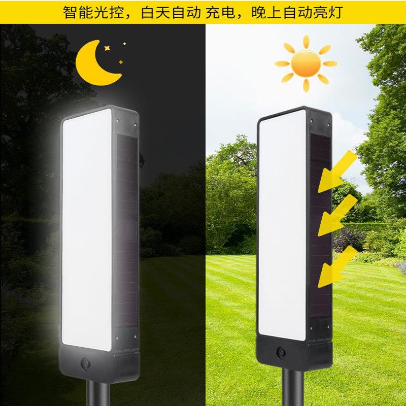 跨境新KQI款门牌灯双面指发光太阳灯能插门牌户地外防水led字母示