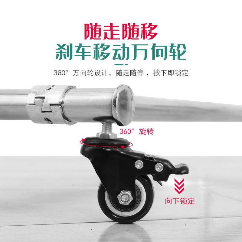 拖把架移AHP落地式不锈钢置动挂物架教室清洁工具收纳拖把扫收纳