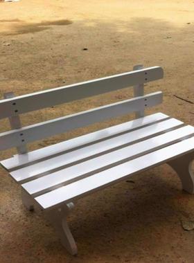 长条实长BSP椅公园靠椅影休闲椅板凳椅背座户外双摄人实景道木具