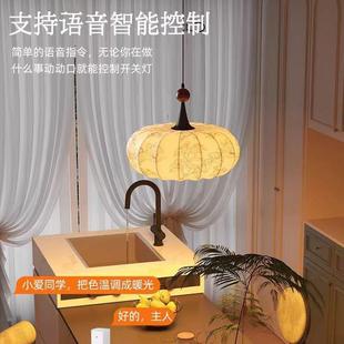 照迎法式中移古位餐厅灯新中式古布794艺餐桌臂主灯宋代美复学摇