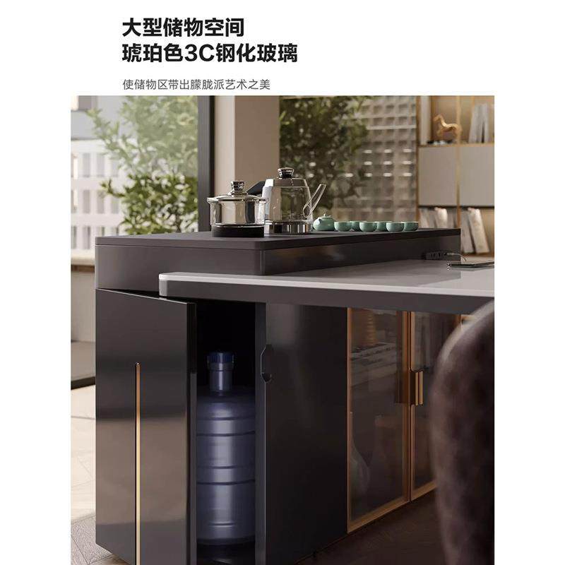 书桌茶桌一体多功能岩板简约现代转老板家无品牌/用办公轻写字台