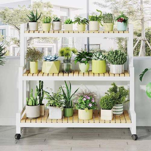 花架厅置物WSDLAAZW架台客落地式铁艺花几阶梯植物梯架斜形多肉花