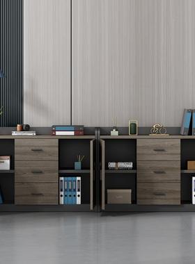 矮柜会议NHN茶水柜公公室办柜子文件柜隔断柜带锁室储物办柜打印