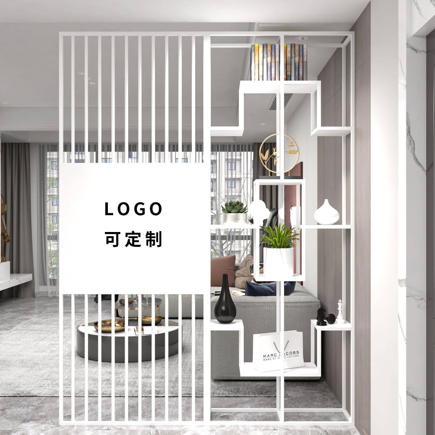 办公室隔断艺架铁屏风装饰墙美妆护架肤产品展MS-86示架展置物轻