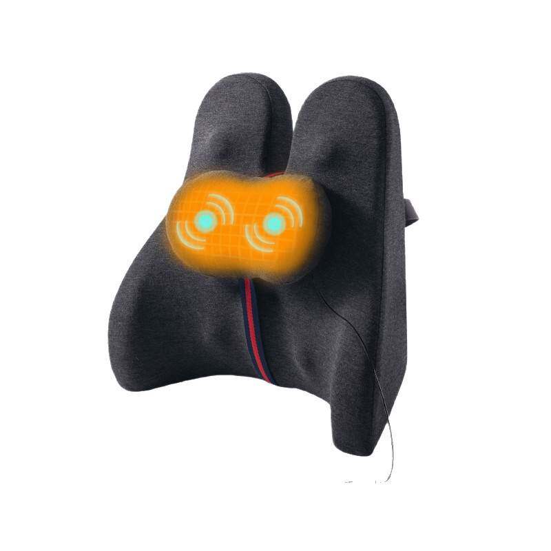 cs电动热敷按摩靠垫办公久坐护腰枕垫电脑椅靠背记忆棉支撑腰部腰