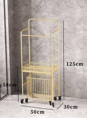 轻漱奢浴室落地巾架家毛置用洗手间洗台ILM多层物架网红卫生间浴