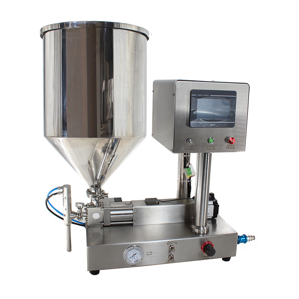 洗衣液面膜凝胶牙膏蜂蜜液体膏体伺服电机 半自动灌装分装机