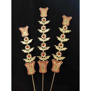 锡器五供炉边春花香炉金花神花佛堂供佛三五花佛具用品（不包邮）