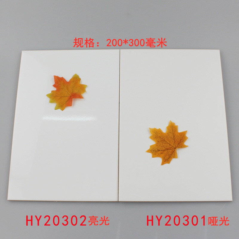 纯白色亮光哑光室内墙面砖白条砖100400 200300 75150瓷砖