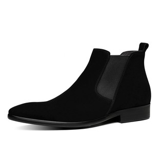 新款加绒马丁靴男冬季皮靴高帮皮鞋男英伦短靴磨砂反绒皮男靴子潮