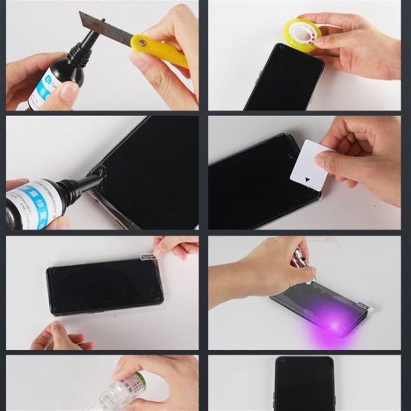手机屏幕修复液触摸裂痕玻璃划痕裂缝裂屏爆屏碎屏还原UV胶水平板
