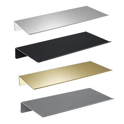 304不锈钢置物架卫生间收纳架一字搁板免打孔浴室角架置物板安装