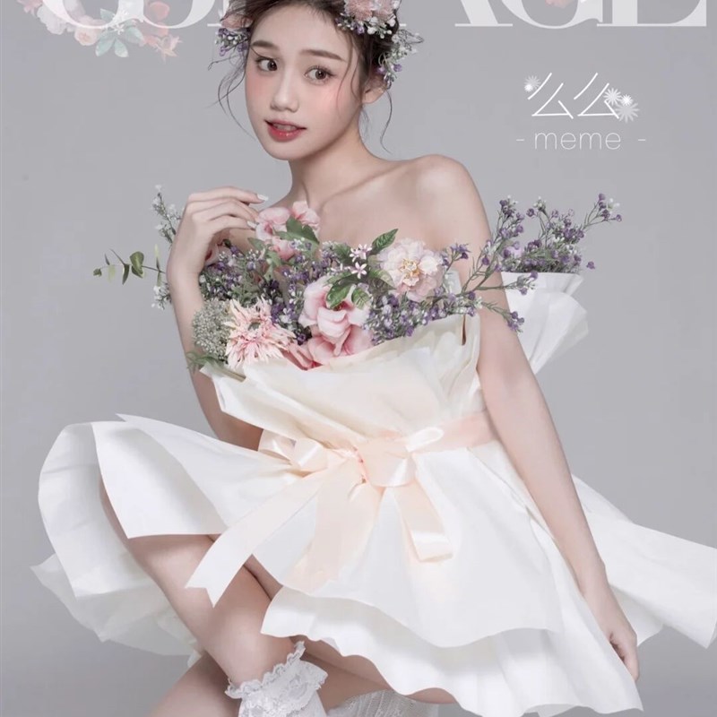 新款儿童摄影服装大女孩花束主题服饰影楼宝宝拍照花朵花束道具