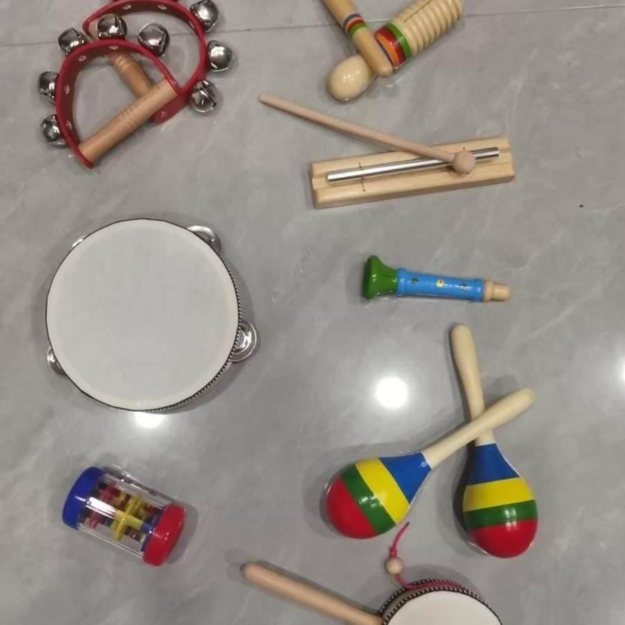 奥乐尔夫儿童打OOQ击器套装组合音乐铁铃鼓棒响板铃三角沙锤琴响,乐器/吉他/钢琴/配件,儿童击打乐器,淘宝优惠券,粉丝福利购,淘宝优惠卷