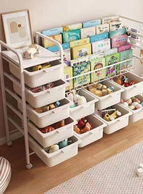 纳移10358动书架用绘本架儿童阅读宝宝柜多层家玩具落地收简易置