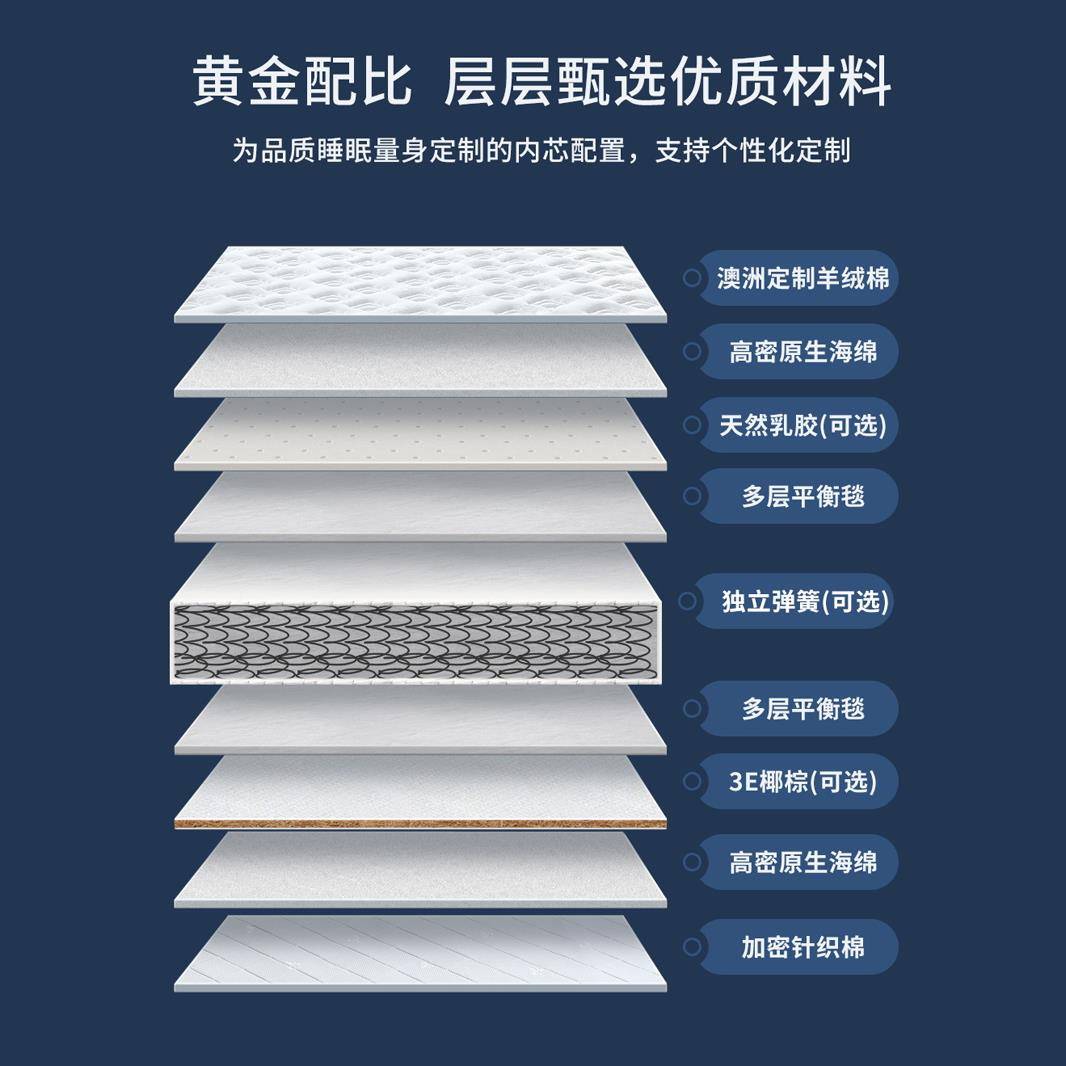席梦思弹簧床型垫经济软硬BIR两用0cm厚15米12.8.m乳胶椰棕家用天