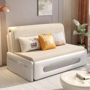 跨境发床折叠两1米5宽用小户型双人布艺台阳无扶手新款沙SFC002发沙床