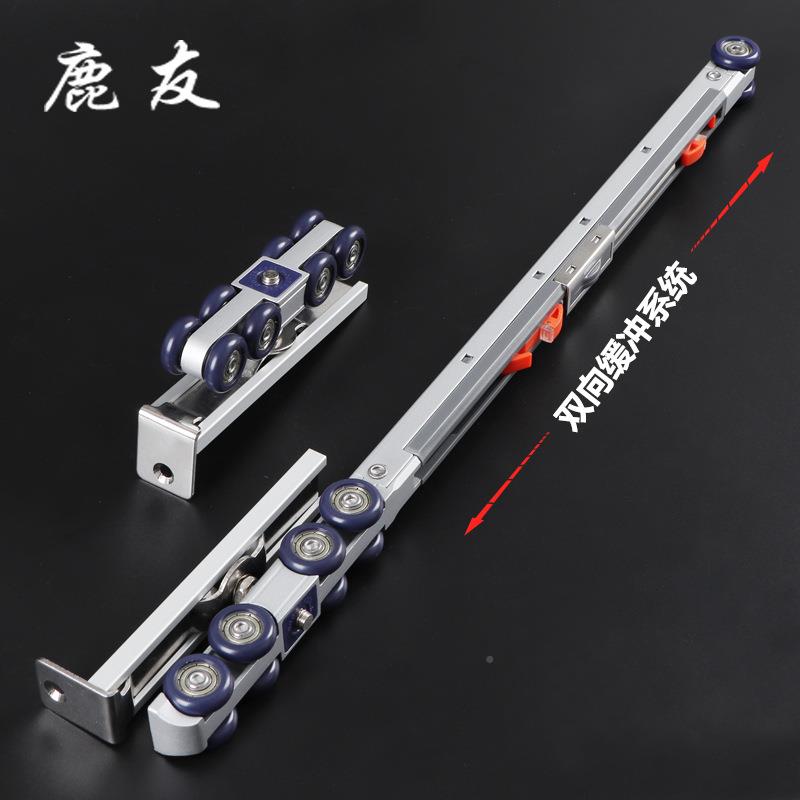 缓冲吊轮店推拉木LY-H08门向双阻尼滑厨房不锈酒钢玻璃轮门移门吊