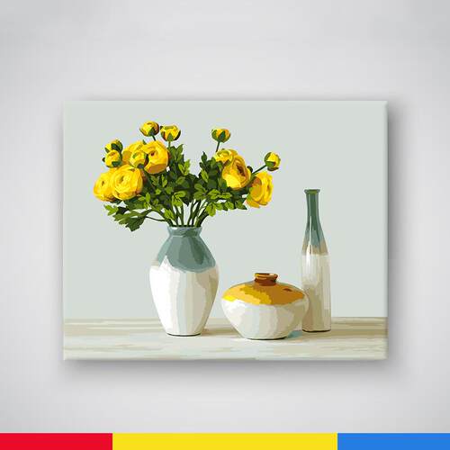 数字NBX油手绘填充手工画填色肌理画画涂色丙画烯解闷减压油彩画