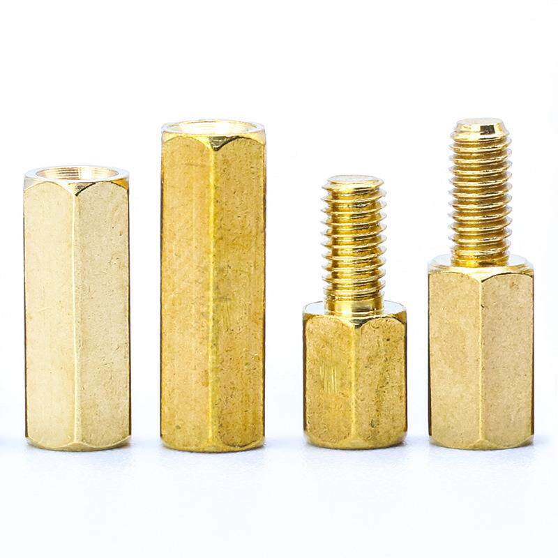 30PCS境单双851头六角铜支柱套装间隔柱盒装螺丝柱混装撑柱跨0M3