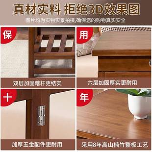 烤火桌子家用可折叠火正长方实烤架多功能木简易冬季 形楠竹534取