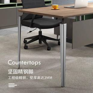 办现代简老约主管桌经VL-D01理桌板桌1人位务总监公室财电脑桌办