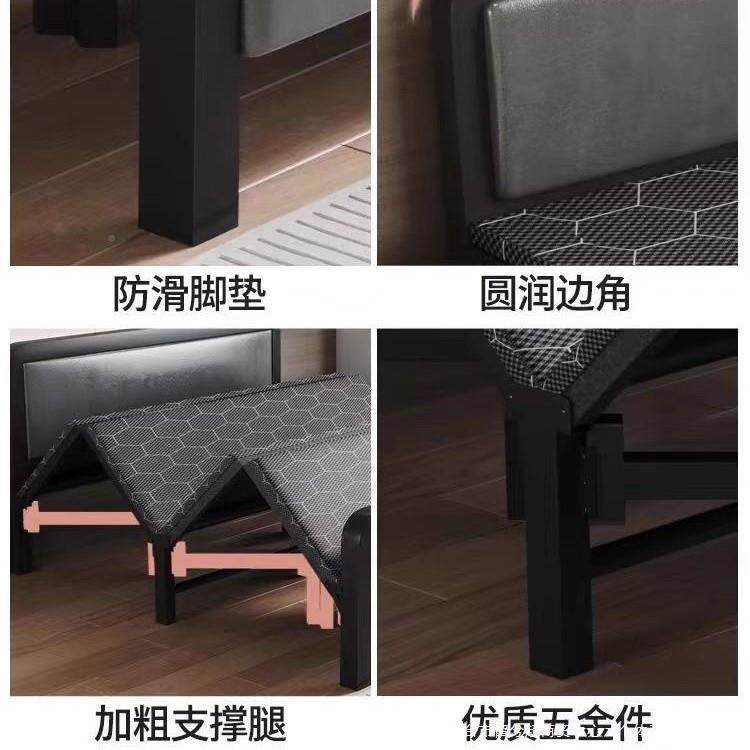 折叠房床单人1米2家用简易午睡加床出成人租结耐LZ1-ZDC-用加实固