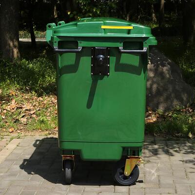 66耳0L垃圾桶660A大箱号镀锌铁朵挂车加厚带刹车轮外垃户圾厂家直