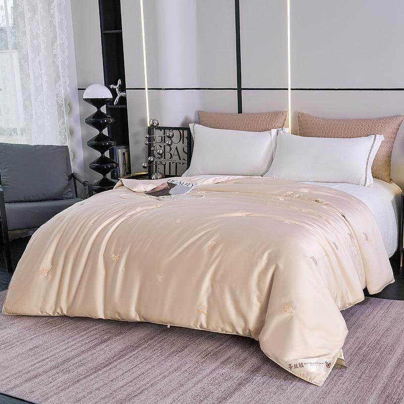 轻奢剪花棉蚕丝被HT-2025-100桑蚕南丝纯棉结婚喜被芯床全上用品