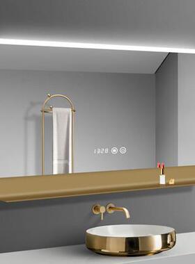 智能led子浴室发光卫灯镜厕所242家用壁挂生间镜带置物架镜带灯