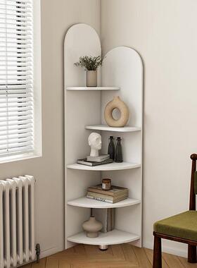 圆角柜转角拐角边柜置MDW物柜柜墙边三角柜角落角置弧物架墙柜展