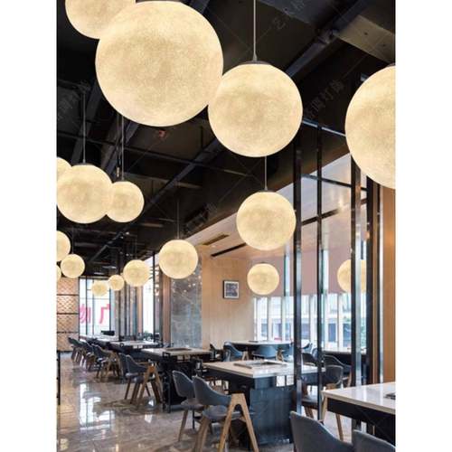 月灯吊灯场餐厅店吧台球服装店铺商用商网红酒创意星球圆球月602