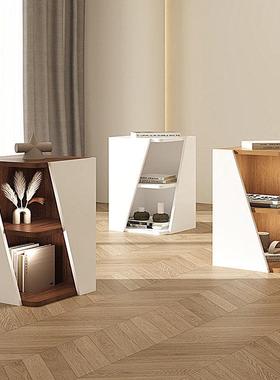 角弧转角柜柜玄关书柜书架拐角墙角置物架角三落创意角OAI柜形组