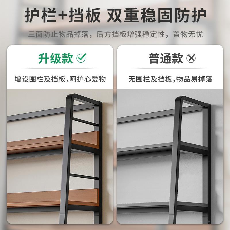 置架落985物简地靠墙客厅铁艺梯形童一字隔板书架易儿家用展示收