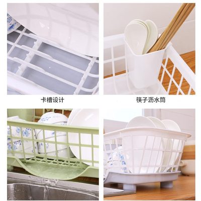 碗盘晾碗架收纳筷子 沥水层大容量单餐具杯架碗碟架厨房沥水碗架