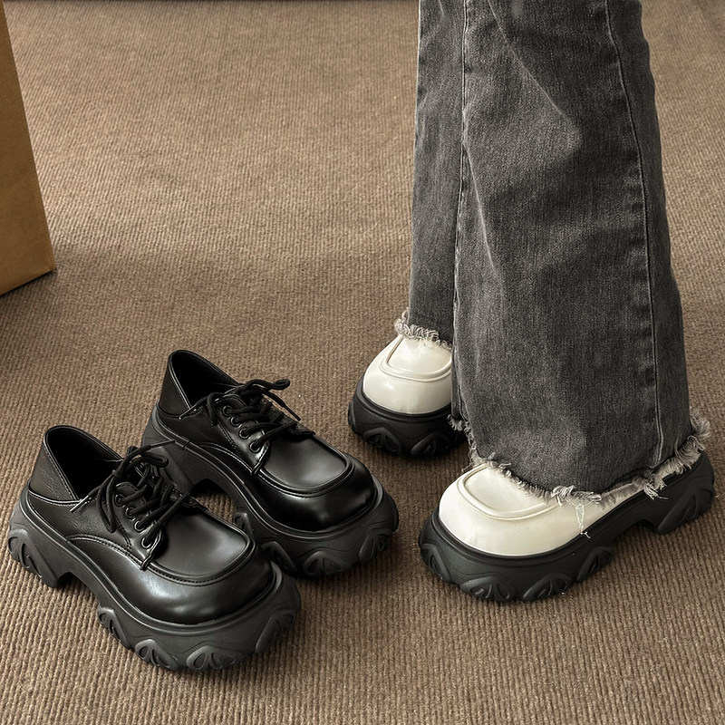 新品黑色小皮鞋英伦风半托单鞋女粗高跟两穿半拖呼呼大头鞋厚底乐,女鞋,浅口单鞋,淘宝优惠券,粉丝福利购,淘宝优惠卷