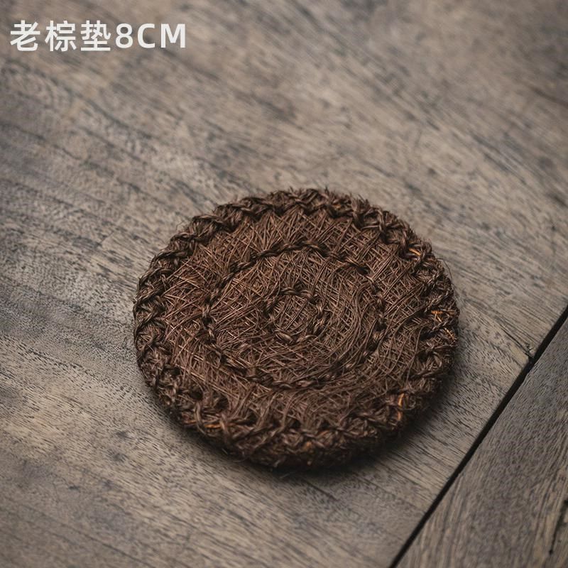 集正 手工老棕垫养壶茶具 垫茶道配件茶杯垫棕麻编织防烫隔热新款,餐饮具,茶道/零配,淘宝优惠券,粉丝福利购,淘宝优惠卷